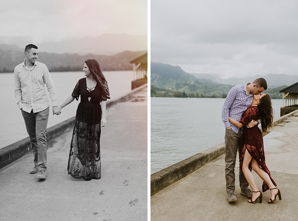 beautiful engagement photography on Kauai, Hawaii by maui photographer cadencia. 